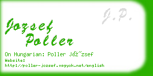 jozsef poller business card